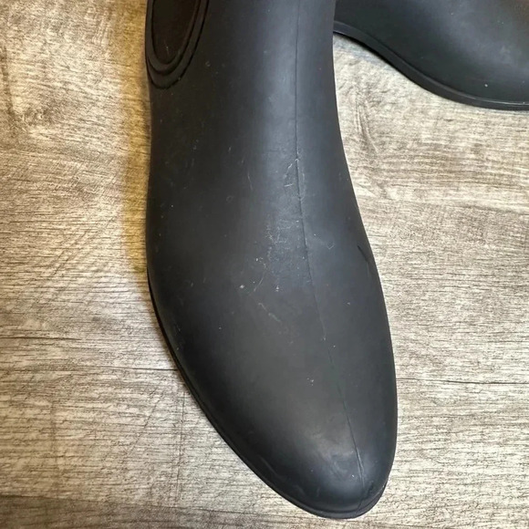 Jeffrey Campbell Black Chelsea Rain Boots Size 8 - Picture 2 of 6